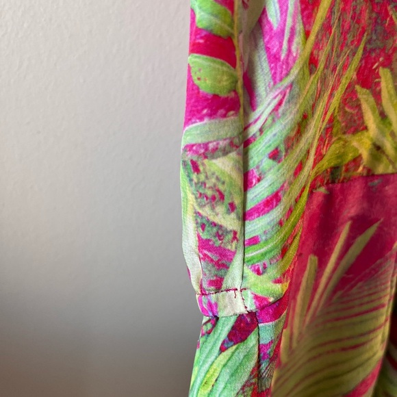 Nanette Lepore 100% Silk Tropical Mini Dress - Picture 5 of 11